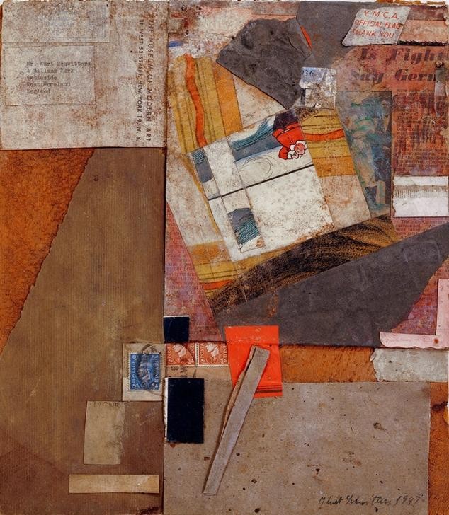 Kurt Schwitters, Ohne Titel (Y.M.C.A. Official Flag Thank You) (Dadaismus,Deutsche Kunst,Kunst)