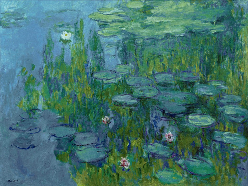 Claude Monet, Nymphéas (Botanik,Garten Und Park,Gewässer,Kunst,Landschaft,Wasser,Impressionismus,See,Seerose,Französische Kunst,Ziergarten,Gartenteich)