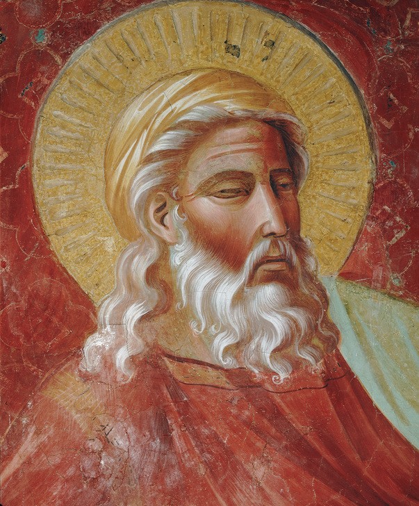 Giotto di Bondone, Esau erscheint vor Isaak (Altes Testament, Detail, Bibel, Klassiker, Gotik, Religion, Christentum, Malerei, Wunschgröße,  Wohnzimmer, bunt)