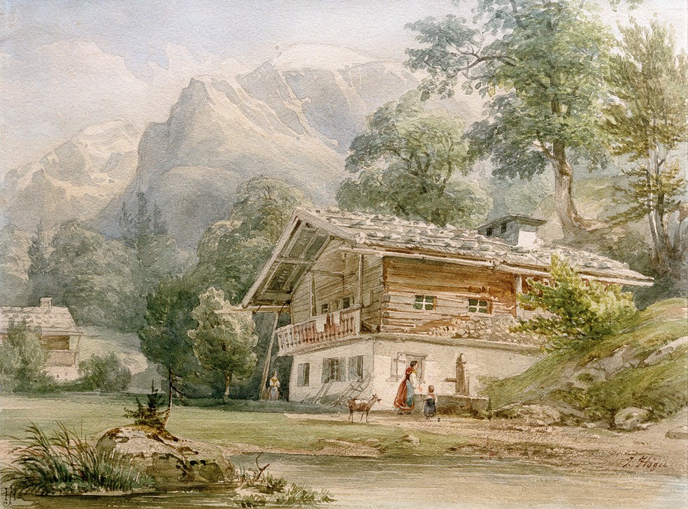 Joseph Höger, Bauernhaus am Königssee bei Berchtesgaden (Orte und Reise
