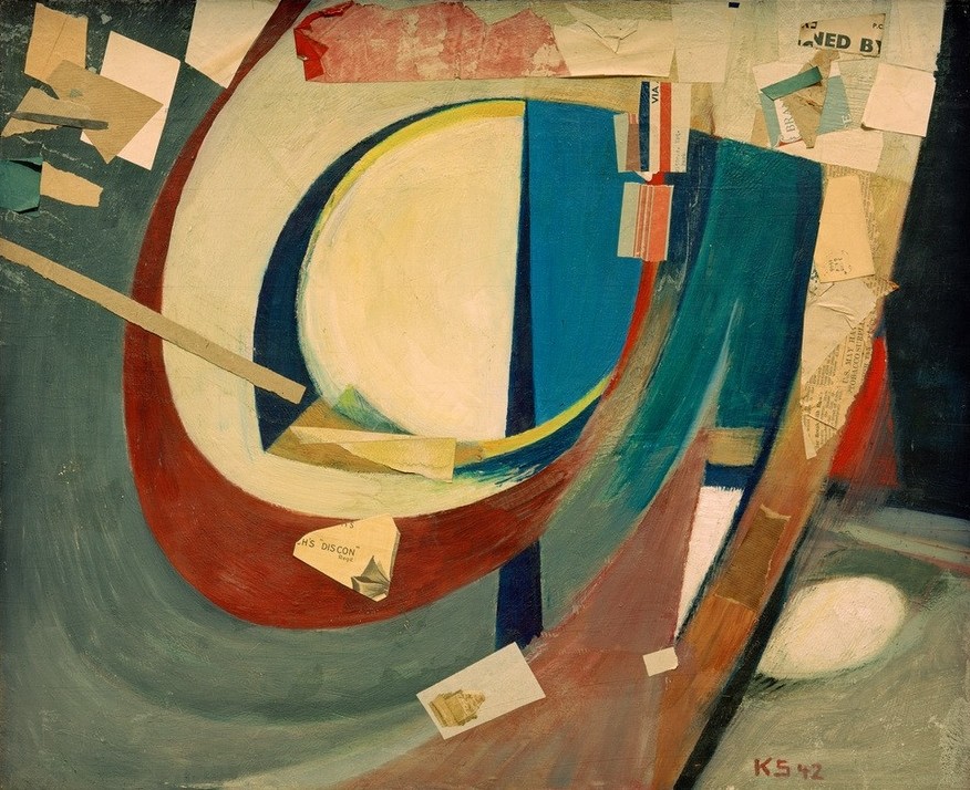 Kurt Schwitters, Bild abstrakt Skoyen II (Dadaismus,Deutsche Kunst,Kunst)