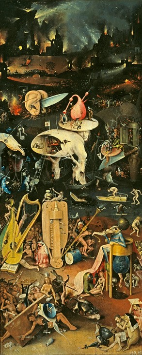 Hieronymus Bosch, Die Hölle (Christentum,Religion,Teufel Und Hölle,Teufel,Hölle,Phantastische Kunst,Niederländische Kunst,Jenseitsvorstellungen,Unterwelt)