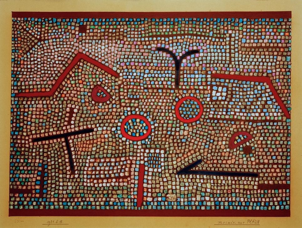 Paul Klee, Mosaik aus Prhun (Bauhaus,Deutsche Kunst,Kunst,Schweizerische Kunst,Abstraktion)