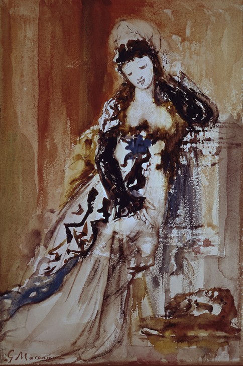 Gustave Moreau, SALOME CON LA CABEZA DEL BAUTISTA – SIGLO XIX (Studie, Salome, Kopf des Johannes, Täufer, Religion, Wunschgröße, Klassiker, Symbolsimus, Wohnzimmer)