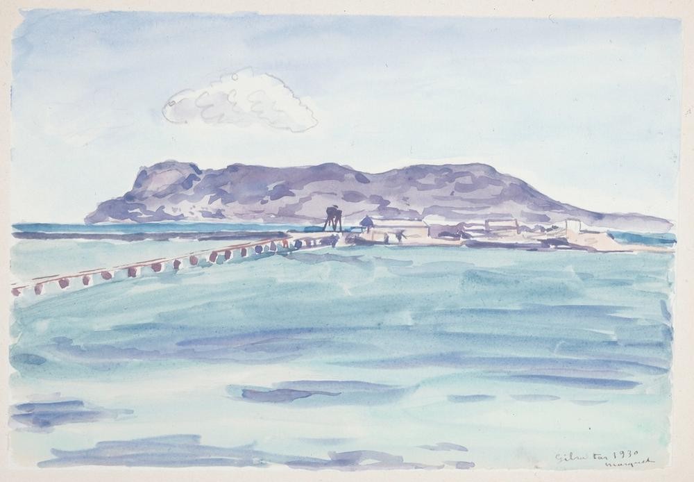 Albert Marquet, Gibraltar (Insel,Kunst,Landschaft,Meer,Fauves,Vedute,Französische Kunst,Ansicht)