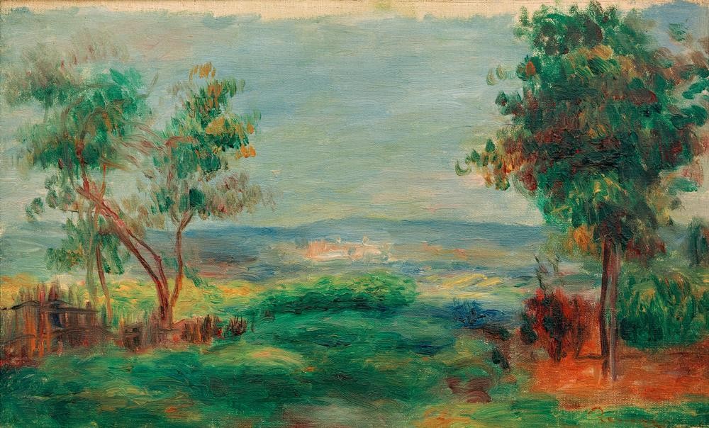 Pierre-Auguste Renoir, Paysage (Kunst,Landschaft,Impressionismus,Baum,Französische Kunst)