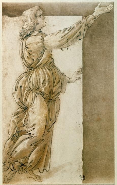 Sandro Botticelli, Engel (Christentum,Engel,Religion,Renaissance,Gestik,Italienische Kunst,Ausgestreckte Hand)