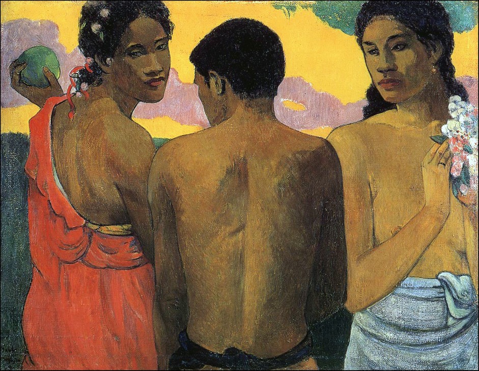Paul Gauguin, Three Tahitians (Frau,Geschichte,Kunst)