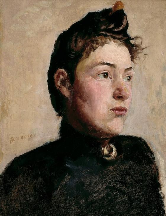 Pierre Bonnard, Andrée Bonnard (Frau,Kunst,Französische Kunst,Nabis,Junge Frau,Schwester Von Berühmten,Brustbild,Person)