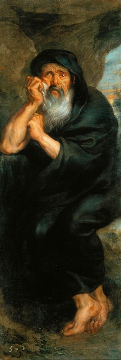 Peter Paul Rubens, Heraklit, der weinende Philosoph (Flämische Kunst,Kunst,Mann,Philosoph,Bart,Barock,Philosophie,Portrait,Weinen,Niederländische Kunst,Tränen,Gefühl (Stimmung),Person,Frisur)