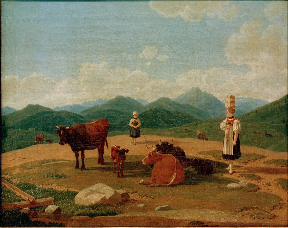 Wilhelm von Kobell, Auf der Alm  (Wirtschaft und Infrastruktur)