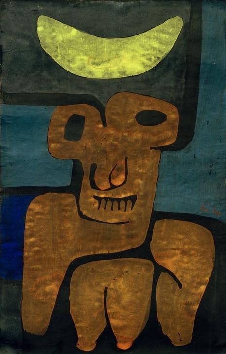 Paul Klee, Luna der Barbaren (Astrologie,Bauhaus,Deutsche Kunst,Kunst,Mond,Schweizerische Kunst,Mondsichel,Planetengötter,Abstraktion)