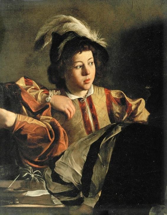 Caravaggio, Berufung des hl. Matthäus (Zöllner, Zollhaus, Jüngling, Männer, Apostel, Jünger, Detail, Barock, hell-dunkel, Klassiker, Malerei, Wunschgröße, Wohnzimmer)