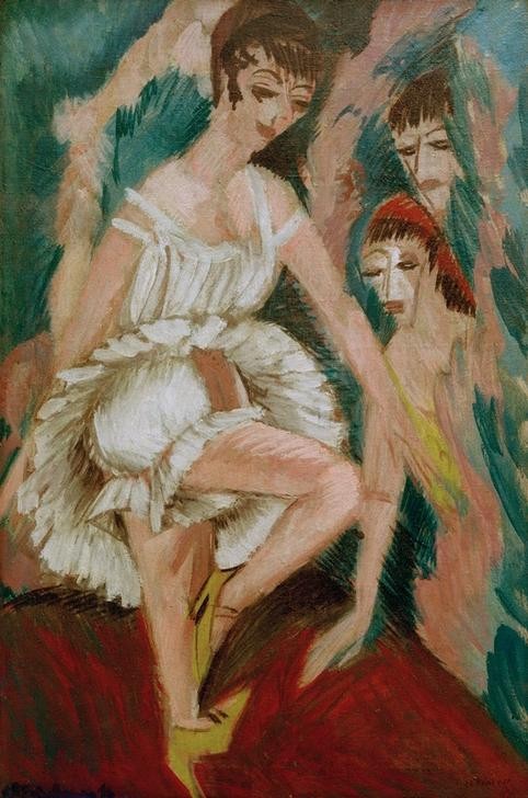 Ernst Ludwig Kirchner, Tänzerin (Deutsche Kunst,Musik,Tänzerin,Tanz,Expressionismus,Die Brücke)