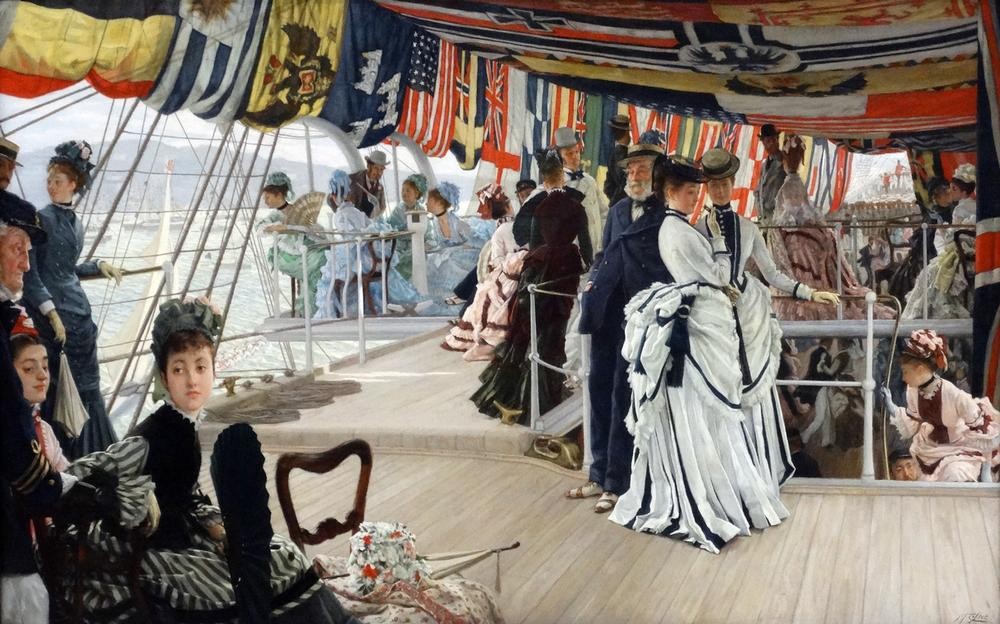 James Tissot (Jacques-Joseph), The Ball on Shipboard