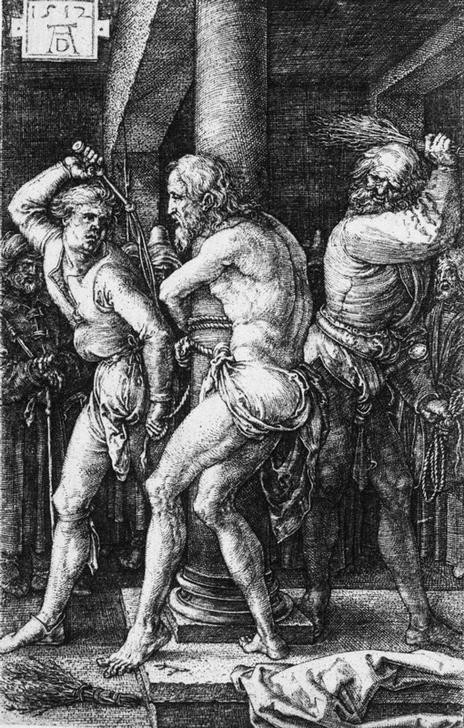 Albrecht Dürer, Die Geißelung Christi (Christentum,Deutsche Kunst,Religion,Renaissance,Neues Testament,Bibel,Geisselung,Passion Christi)
