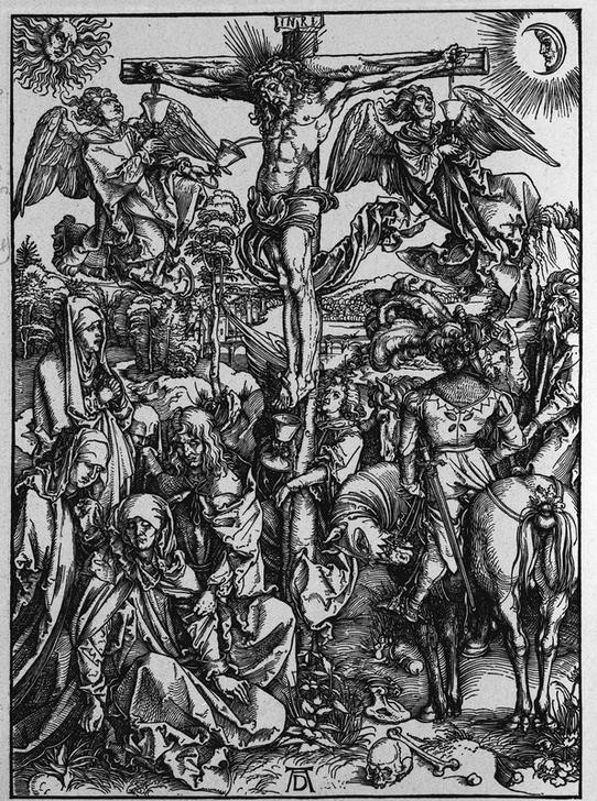Albrecht Dürer, Christus am Kreuz (Christentum,Deutsche Kunst,Religion,Renaissance,Neues Testament,Bibel,Kreuzigung,Passion Christi)
