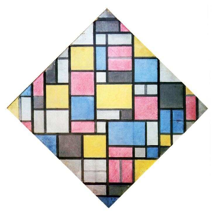 Piet Mondrian, Composition with Grid VII