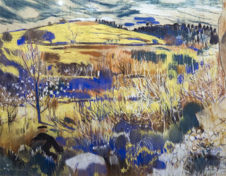 Joaquim Mir, Obra (Landschaft, Hügel, Post-Modernisme, Malerei, Klassische Moderne, Wunschgröße, Wohnzimmer, Treppenhaus, bunt)
