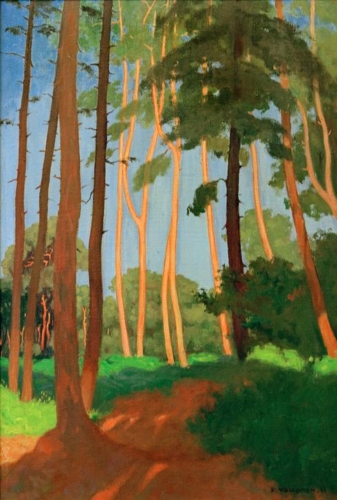 Felix Vallotton, La Clairière (Kunst,Landschaft,Wald,Französische Kunst,Schweizerische Kunst,Lichtung,Nabis)