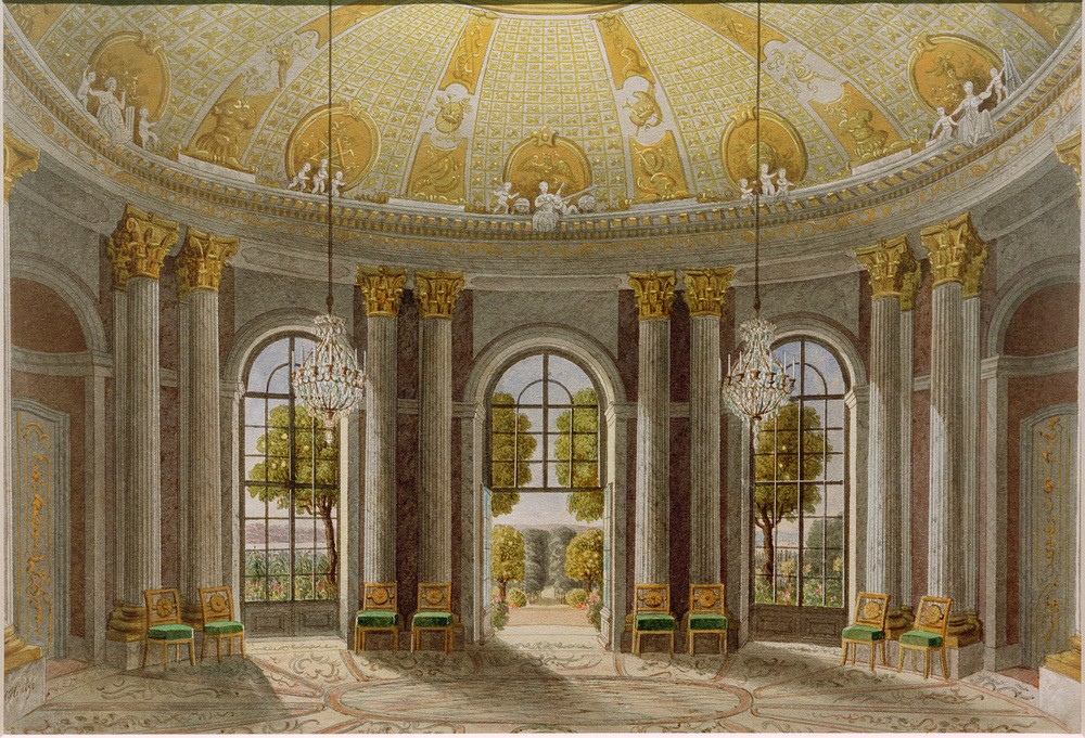 Heinrich Hintze, Marmorsaal Schloss Sanssouci  (Orte und Reise)