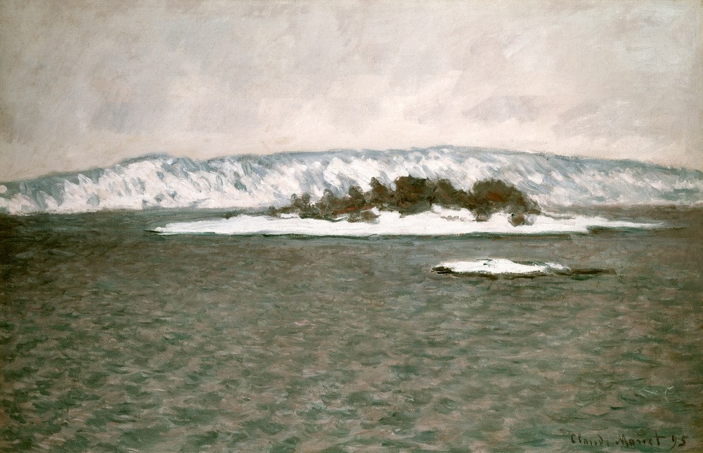 Claude Monet, Le Fjord de Christiania (Oslo) (Insel,Landschaft,Meer,Impressionismus,Fjord,Französische Kunst,Jahrhundertwende)