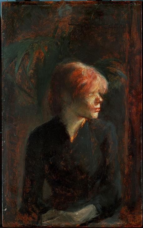Henri de Toulouse-Lautrec, Carmen Gaudin (Frau,Impressionismus,Prostituierte,Portrait,Französische Kunst,Proletariat,Rote Haare)