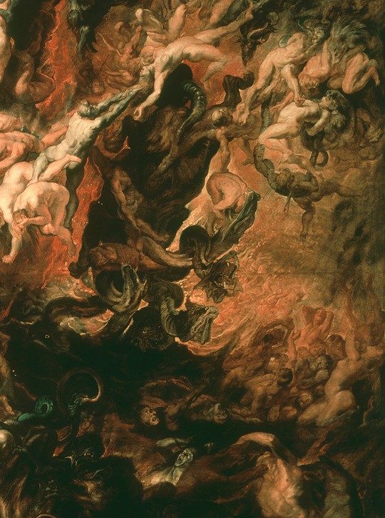 Peter Paul Rubens, Der Höllensturz der Verdammten (Christentum,Flämische Kunst,Religion,Barock,Neues Testament,Bibel,Verdammte,Hölle,Apokalypse,Niederländische Kunst,Weltuntergang,Höllensturz)