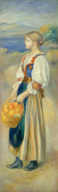 Pierre-Auguste Renoir, Girl with a Basket of Oranges