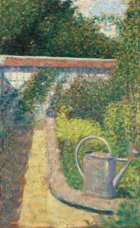 Georges Seurat, Die Gießkanne – Garten bei Le Raincy (Giesskanne,Garten)