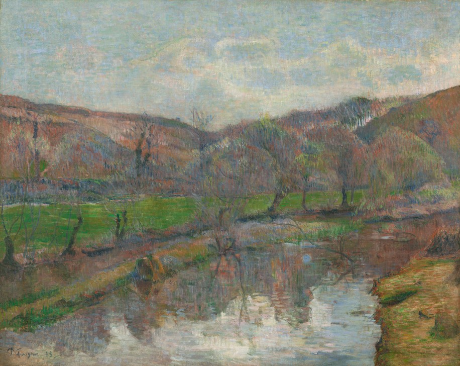Paul Gauguin, Bretonische Landschaft (Landschaft,Fluss)