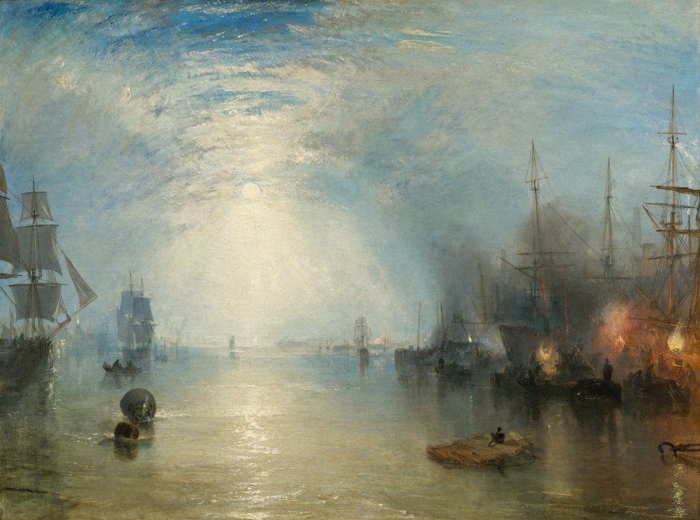 JOSEPH MALLORD WILLIAM TURNER, Keelmen Heaving in Coals by Moonlight