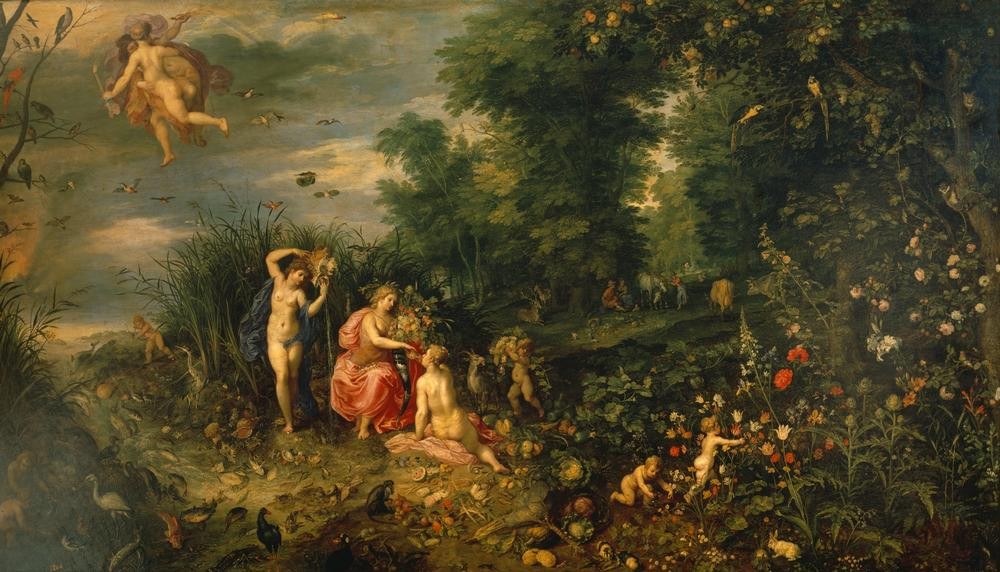 Jan Brueghel der Ältere, Die vier Elemente (Elemente,Flämische Kunst,Barock,Niederländische Kunst,Vier Elemente)
