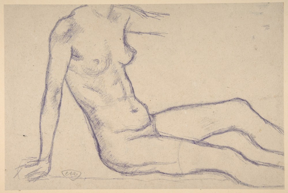 Aristide Maillol, Torso of a Seated Nude, Facing Right (Study for Monument to Paul Cézanne)