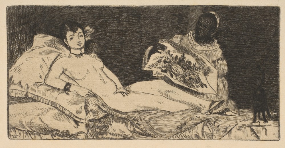 Edouard Manet, Olympia (small plate)