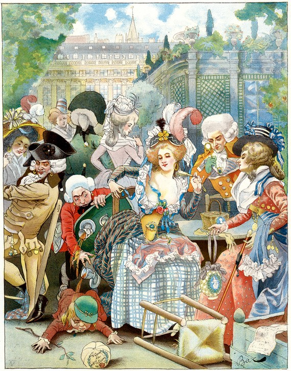 Ferdinand Bac, Unbekannt (FRAU, GESELLSCHAFT, MANN, MÖBEL, PALAST, TEE, PORTRAIT, TAG, BACH, KLEID, DAME, PRIVILEG, TABELLE, GEBÄUDE, ÜBERLAUF, VERSAMMLUNG, FARBE)