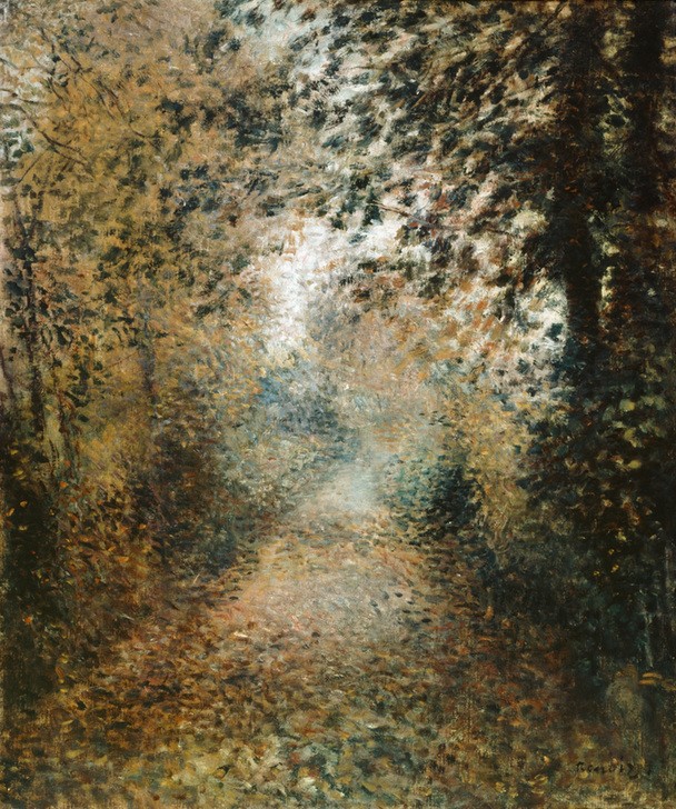 Pierre-Auguste Renoir, Sous-bois (Kunst,Landschaft,Wald,Impressionismus,Baum,Französische Kunst)