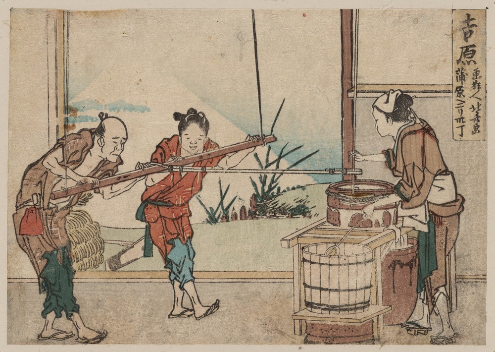 Katsushika Hokusai, Yoshiwara (Frau,Kunst,Mann,Völkerkunde,Werkstatt (Allgemein),Japanische Kunst)