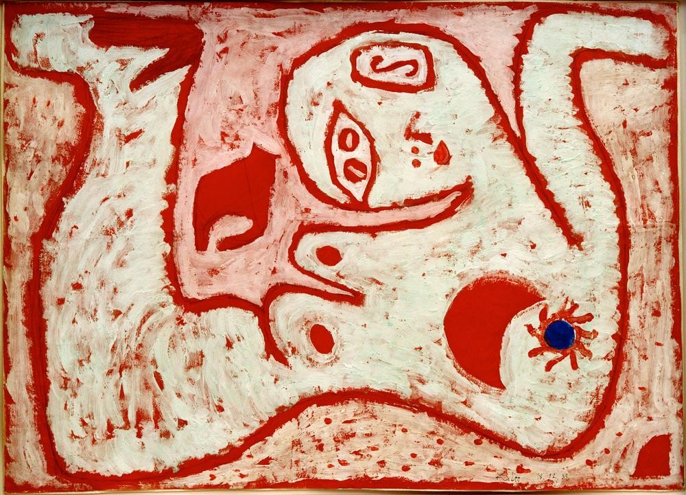 Paul Klee, Ein Weib für Götter (Deutsche Kunst,Frau,Akt,Schweizerische Kunst,Liegen,Abstraktion)