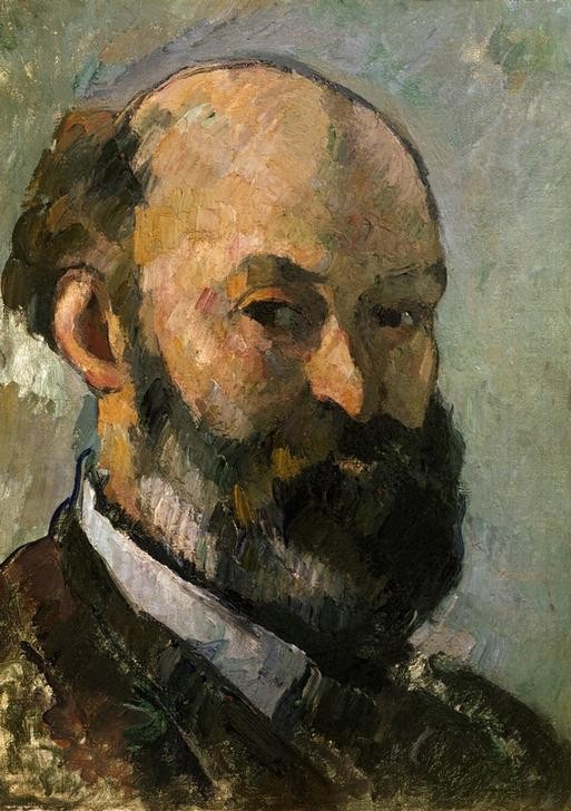 Paul Cézanne, Portrait de Cézanne (Künstler,Kunst,Maler (Künstler),Mann,Impressionismus,Selbstbildnis,Portrait,Französische Kunst,Person)