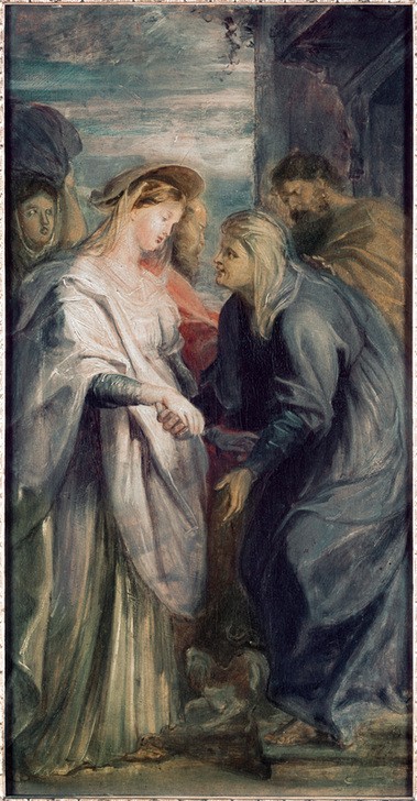 Peter Paul Rubens, Die Heimsuchung (Christentum,Flämische Kunst,Kunst,Religion,Barock,Begrüssung,Neues Testament,Bibel,Heimsuchung,Niederländische Kunst,Kindheit Jesu)