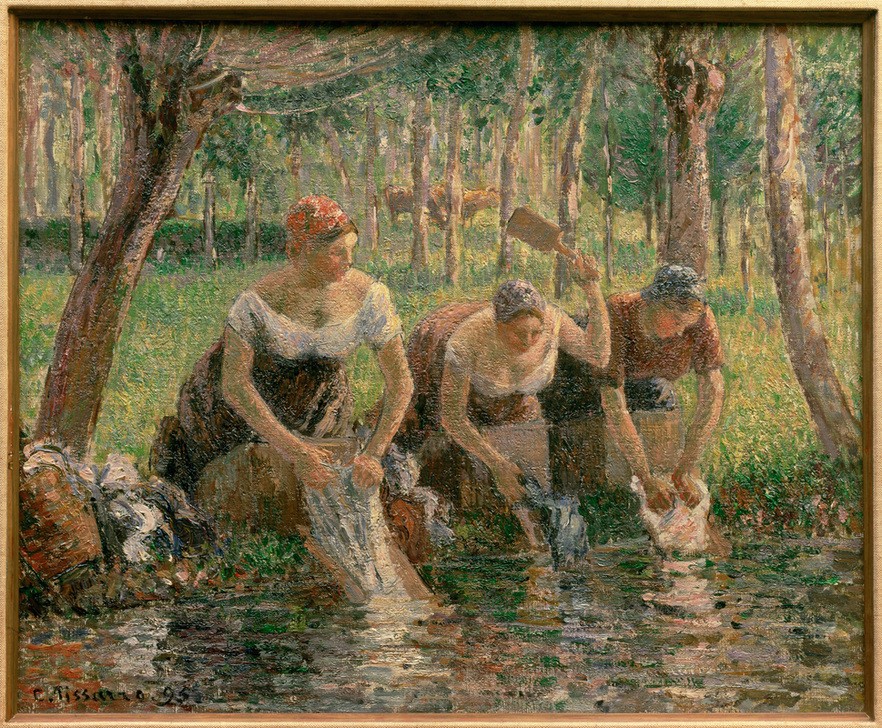 Camille Pissarro, Les lavandieres – the washerwomen