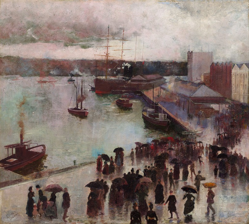 Charles Conder, Departure of the Orient – Circular Quay (Dock,Hafen,Regen,Schiff
Impressionismus, Wunschgröße, Klassiker, Malerei, Wohnzimmer)