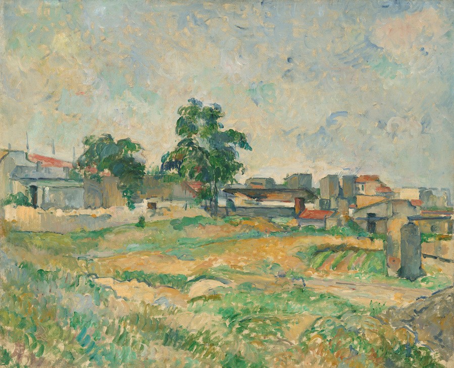 Paul Cézanne, Landscape near Paris, ca 1876 (Kunst)