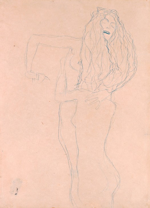Gustav Klimt, ""Zwei sich umfangende nackte Frauen (""""Ver sacrum"""")"" ""