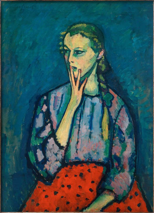 Alexej von Jawlensky, Mädchenbildnis, 1909  (Mensch und Gesellschaft)