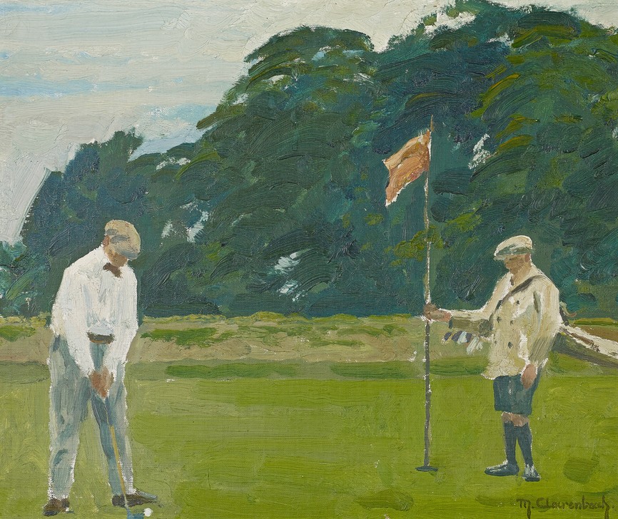 Max Clarenbach, Die Golfpartie (KUNST, SPORT, GENRE)