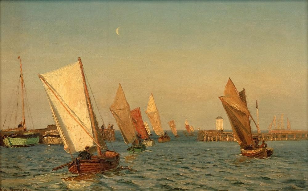 Vilhelm Arnesen, Marine-Segler (Marine,Schiffstypen,Segeln,Segelschiff,Meer,Segelboot,Dänische Kunst,Schifffahrt)