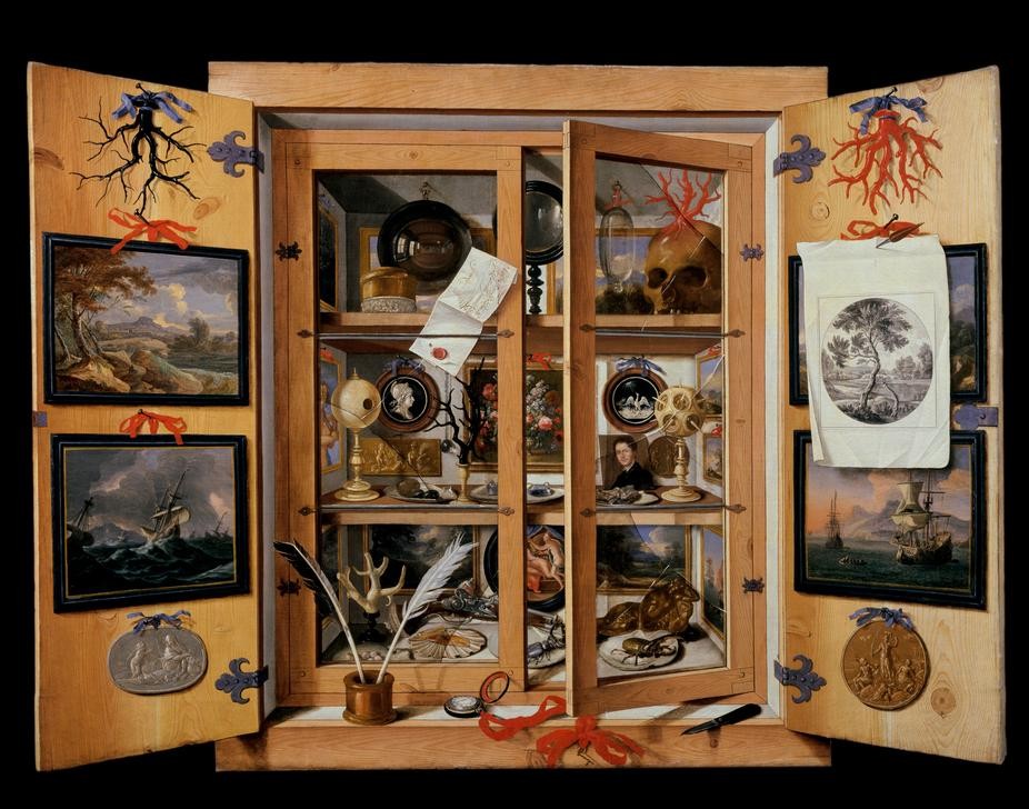 Domenico Remps, Scarabattolo (Kunst,Schrank,Barock,Bild Im Bild,Stillleben,Museologie,Kabinettschrank,Trompe L'oeil,Italienische Kunst,Naturalien,Naturaliensammlung,Sammlung,Kunstkammer,Sammelsurium,Kunst- Und Wunderkammer)