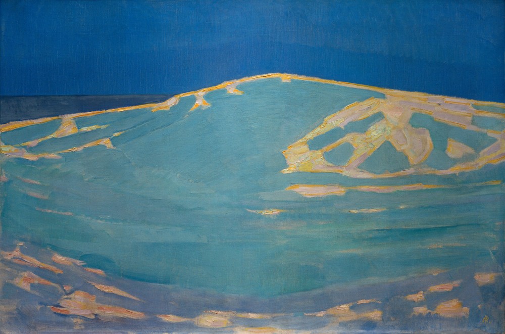 Piet Mondrian, Duinen bij Domburg (Kunst,Landschaft,Meer,Fauves,Düne,Niederländische Kunst,Abstraktion)